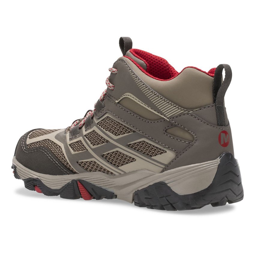 Basket Merrell Moab FST Mid Waterproof Marron Enfant | N.R.EXWH